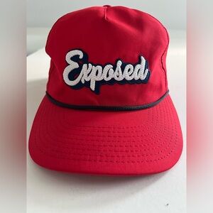 🫟 Pukka Exposed Red AdjustableTrucker
Rope Hat Cap Embroidered Logo